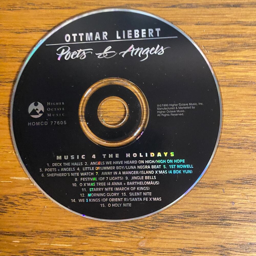 Poets & Angels by Ottmar Liebert (CD, 1991) *No Case*